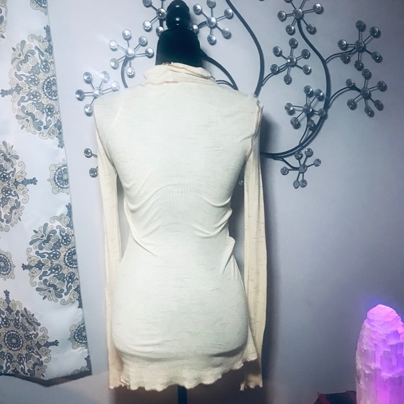 FREE PEOPLE Lace Turtleneck Long Sleeve Dress - Picture 2 of 8